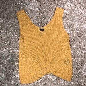 MOON&MADISON yellow knit tank top